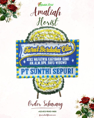 Papan Bunga Duka di Cigandamekar